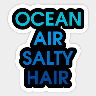 Ocean Air Salty Hair Sticker